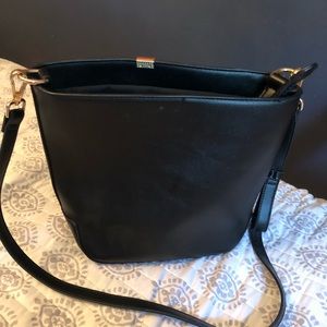 Topshop Black Bucket Bag